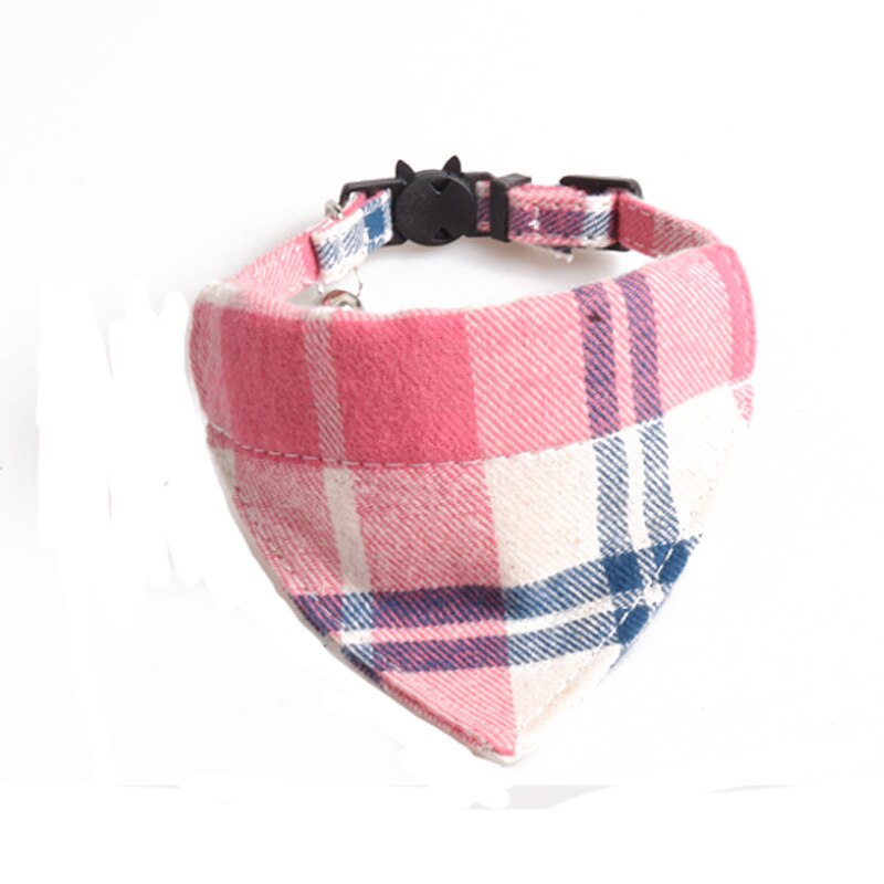 Classic Plaid and Gingham Bow Tie or Bandana Collars with Bell.