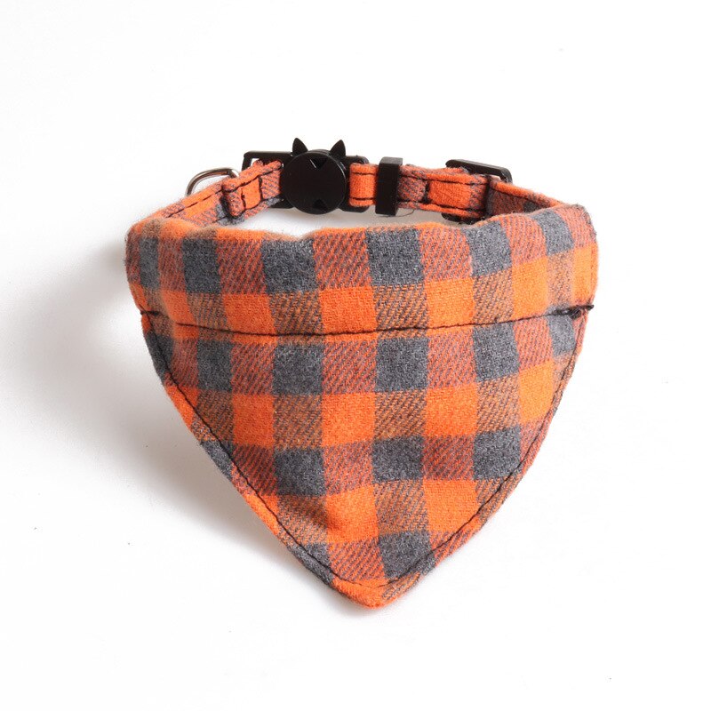 Classic Plaid and Gingham Bow Tie or Bandana Collars with Bell.