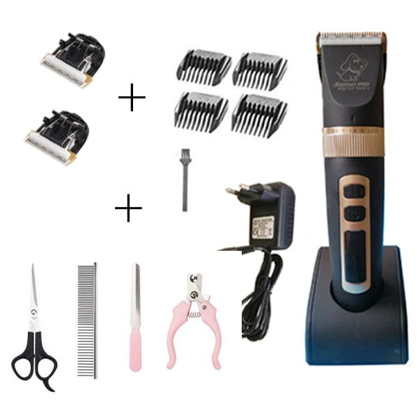 BaoRun P9 P2 Professional rechargeable Pet Shaver, trimmer kit for Cats or Dogs