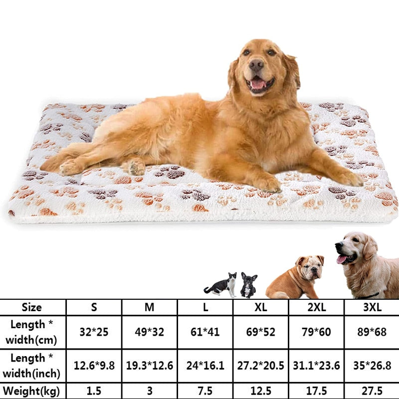 Big dog or cat bed that is a Soft Flannel Sleeping Pad