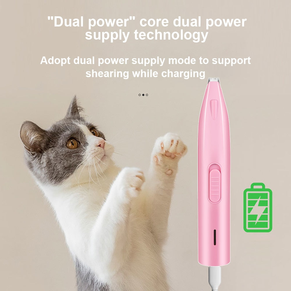Dog or Cat professional electric hair trimmer for butt. ear and pedicure