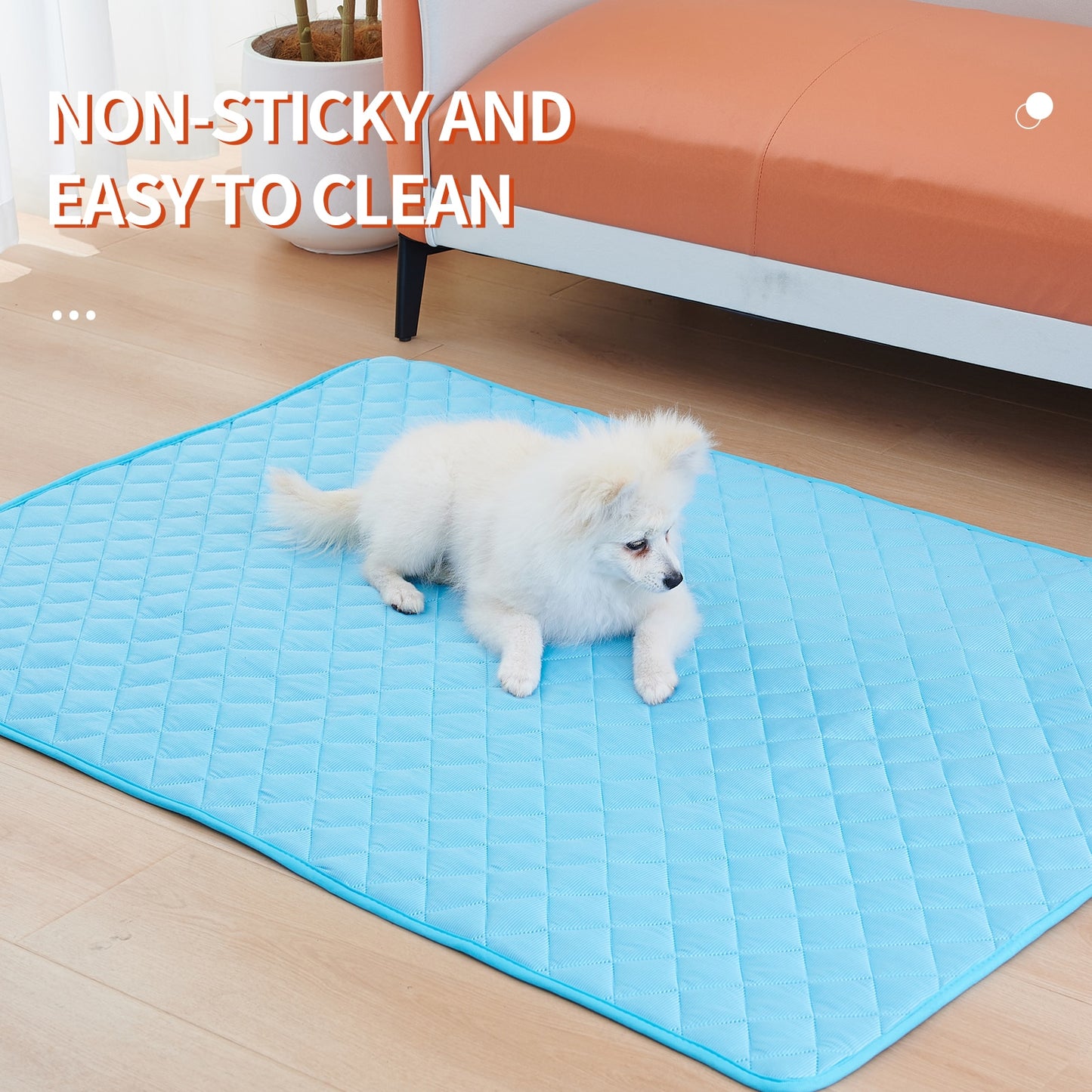 Pet Cooling Bed, Summer Pet Pad that is Breathable and Washable 8 Sizes.