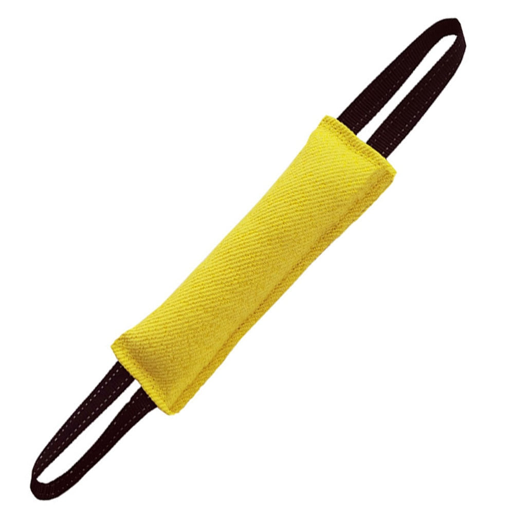 Tug Toy that is a Tough Jute Bite Pillow use it for play or Training