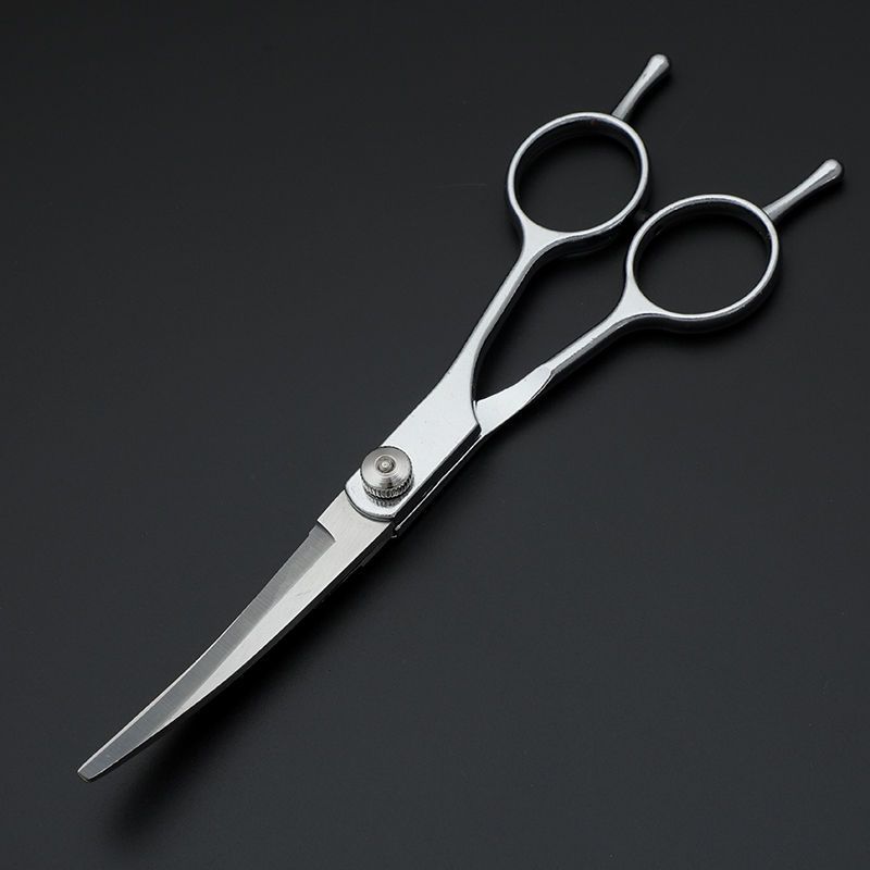 Professional pet grooming bent scissors set for dogs and cats