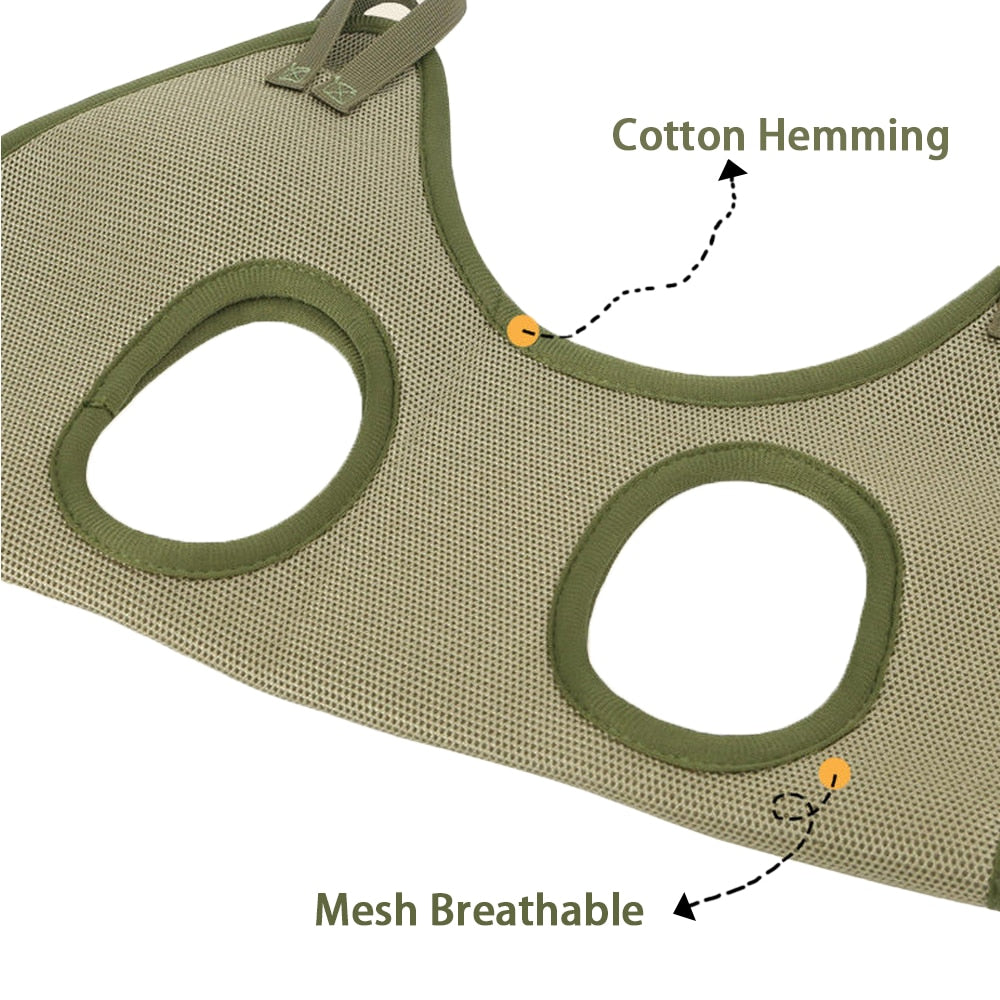 Cat grooming hammock set for nail cutting anti-scratch, bite