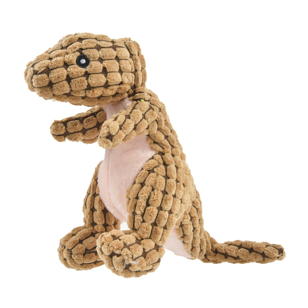 Plush Dinosaur can be a play toy or a comfort for a small puppy or kitten