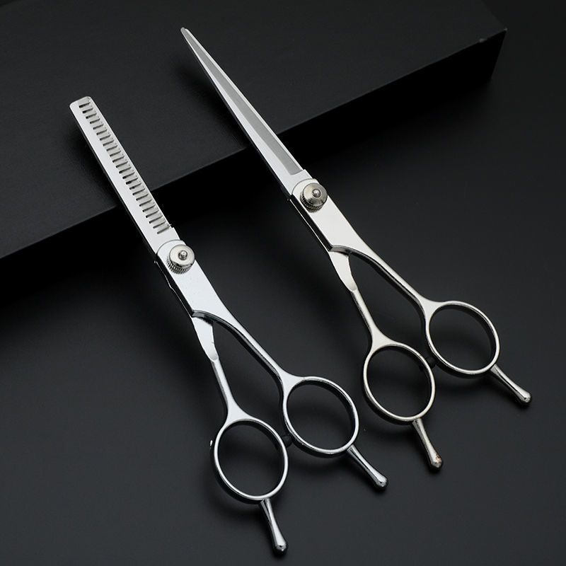 Professional pet grooming bent scissors set for dogs and cats