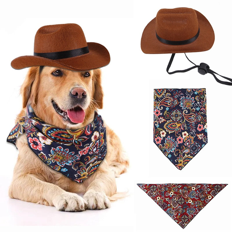 Western Cowboy Hat and scarf