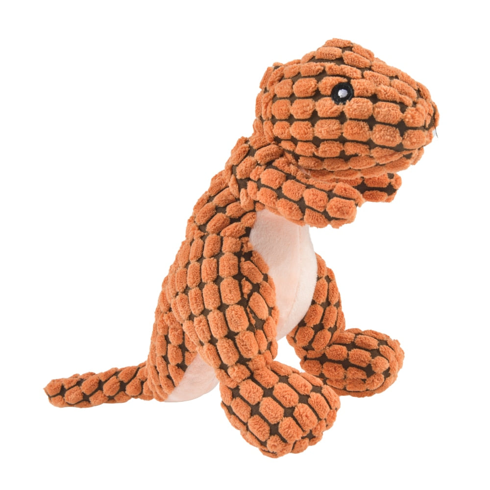 Plush Dinosaur can be a play toy or a comfort for a small puppy or kitten