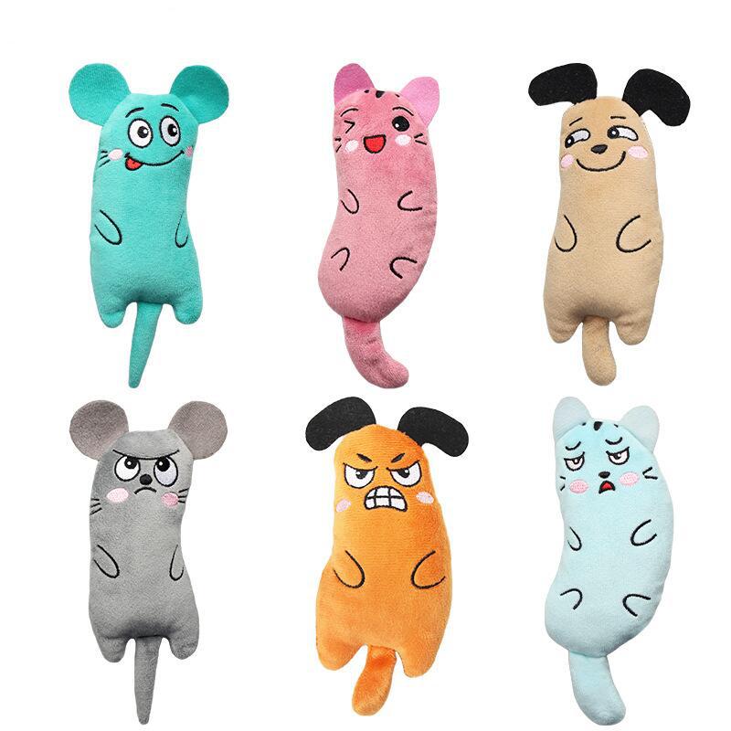 Cute Plush Cat Toy with Mini Teeth Grinding Cat nip