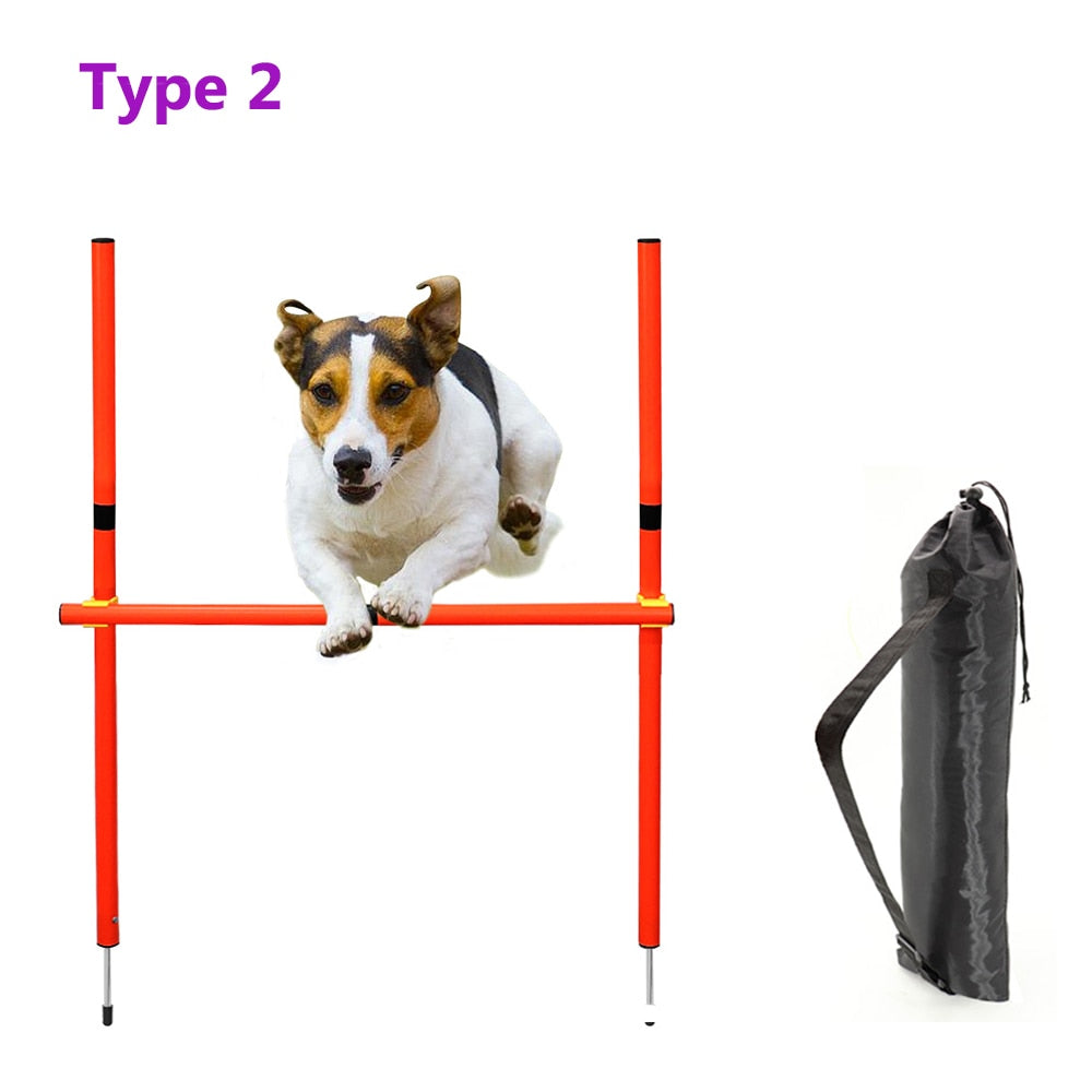 Dog Agility Equipment Portable Pet Training Jumping Outdoor Dogs Running Weaving Sports Stakes Pole