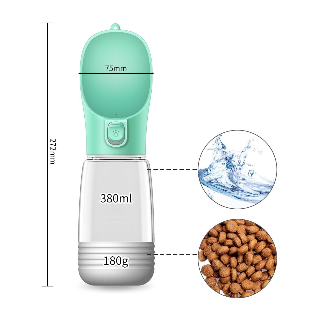 Portable Dog or Cat Water Bottle for Food and Water.