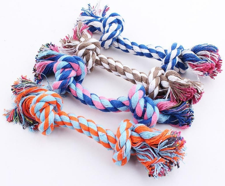 Double Knots and made from Cotton Braided Rope.