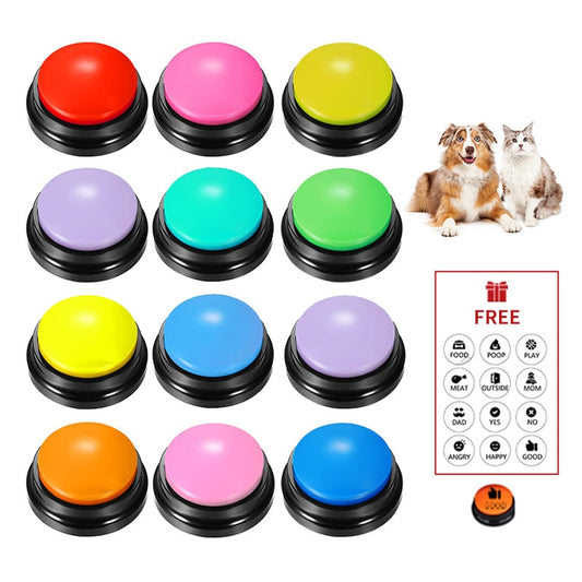 Sound Box Recordable Talking Button for Cat or Dog Talking Toy for Communication and Training