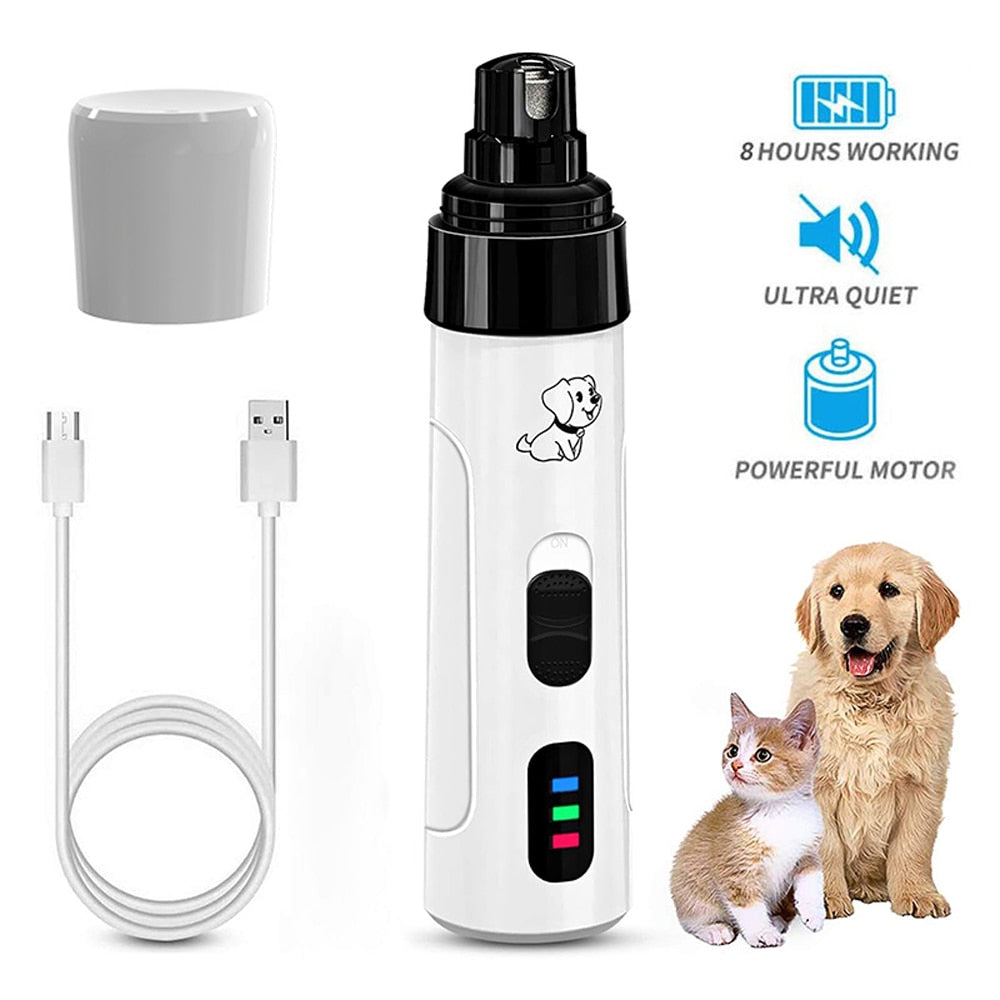 New quite electric rechargeable dog or cat nail clippers with USB charging