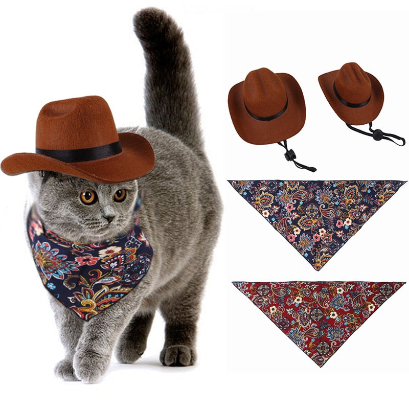 Western Cowboy Hat and scarf